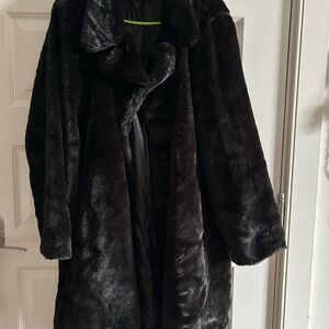 Badgley Mischka Elegant Dark Teddy Jacket